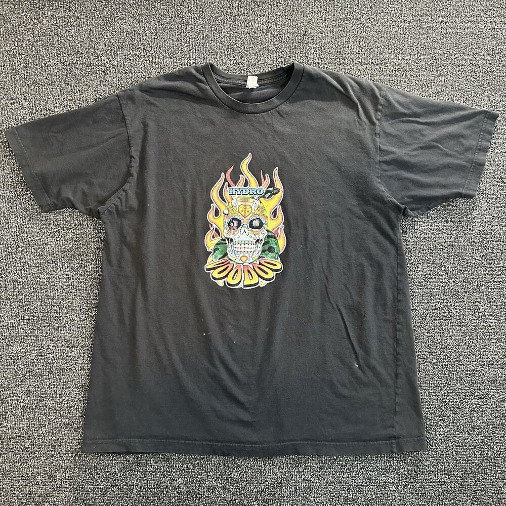 Y2K Skullcandy Tattoo Front Graphic Short Sleeve Tee Men’s XL Black